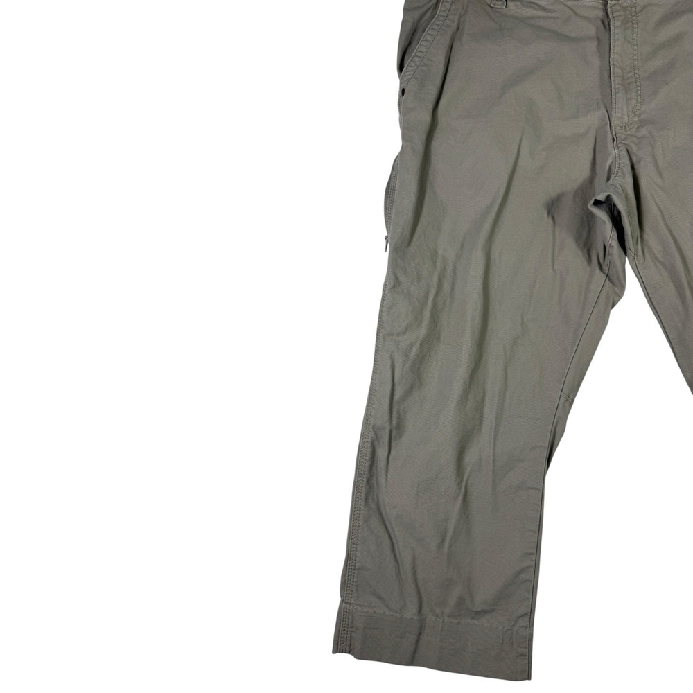 Wrangler Outdoor Pants Mens 42 Gray Hiking Fishing Utility Hemmed